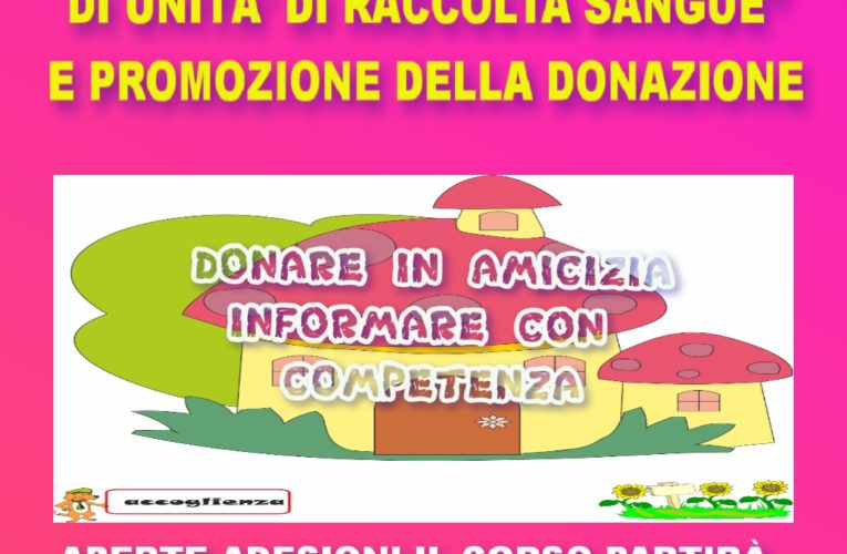 Corso di Formazione: Promozione della donazione e Accoglienza in UDR