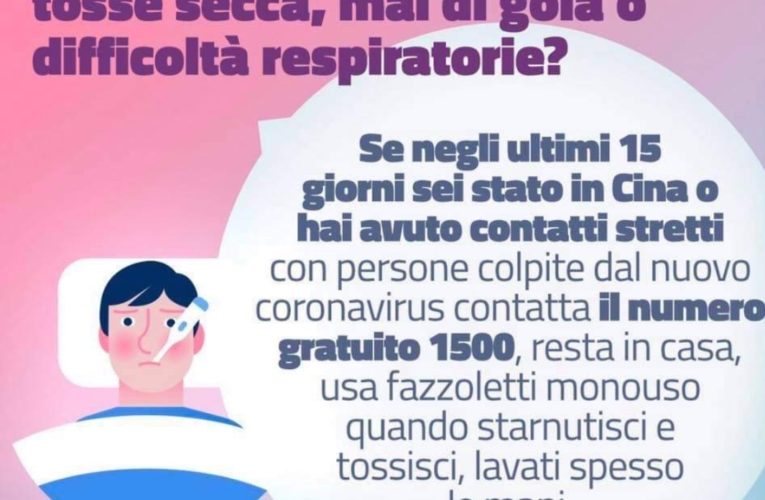 CORONA VIRUS CONSIGLI PER LA PREVENZIONE