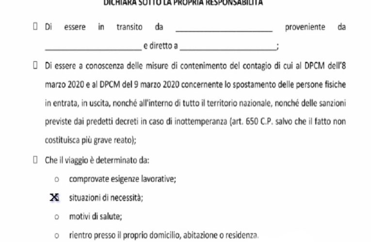 Doniamo tutti, doniamo ora, modulo