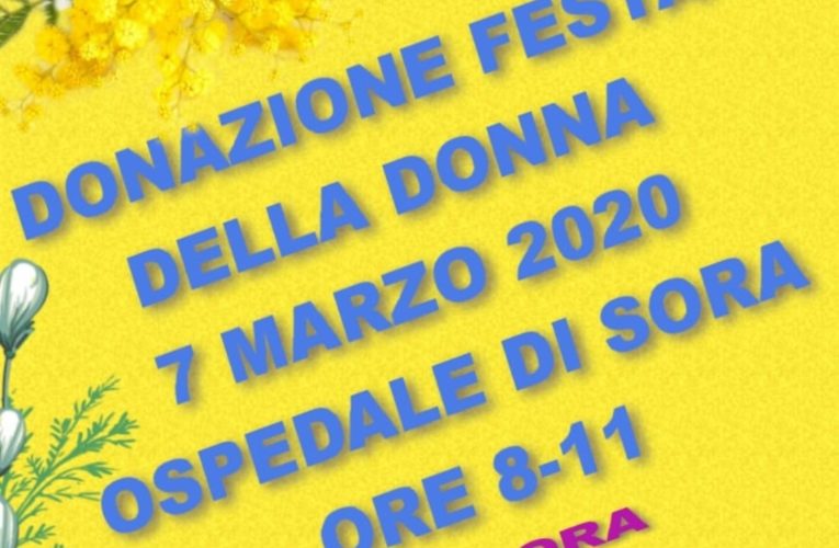 FESTA DELLA DONNA: AVIS SORA ORGANIZZA UNA RACCOLTA SANGUE TUTTA ROSA